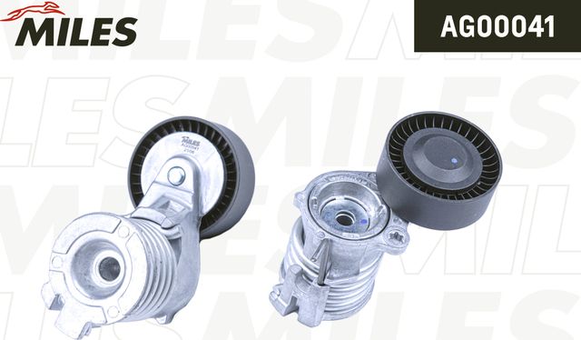 Натяжной ролик (натяжитель) приводного клинового зубчатого ремня Miles. Артикул AG00041