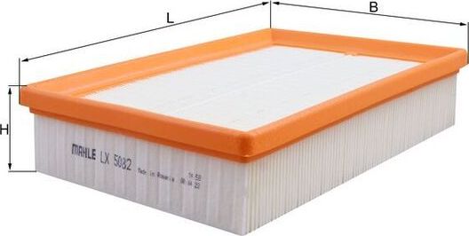 Воздушный фильтр Mahle для Ford C-MAX II 2018-2019. Артикул LX 5082