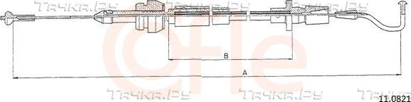 Трос газа Cofle. Артикул 11.0821