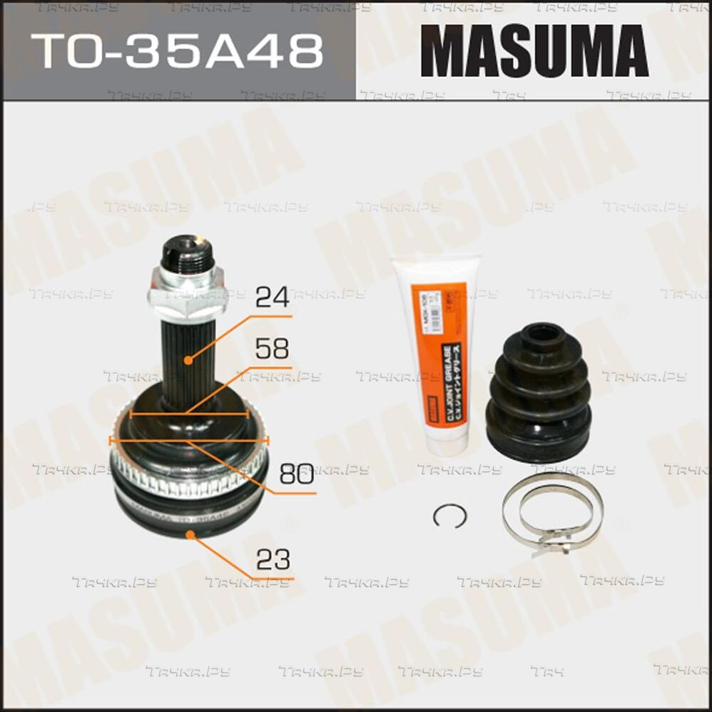 Шрус наружный (граната) Masuma передний для Toyota Probox I 2002-2014. Артикул TO-35A48