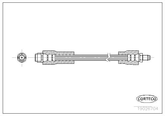 Тормозной шланг Corteco. Артикул 19026704