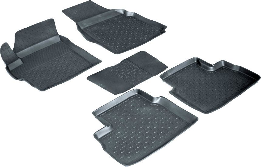 Коврики резиновые Seintex с высоким бортиком для салона Daewoo Matiz II 2000-2026. Артикул 01298