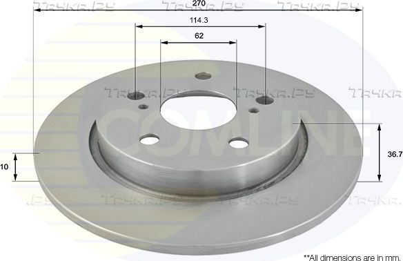 Тормозной диск Comline COATED. Артикул ADC01146