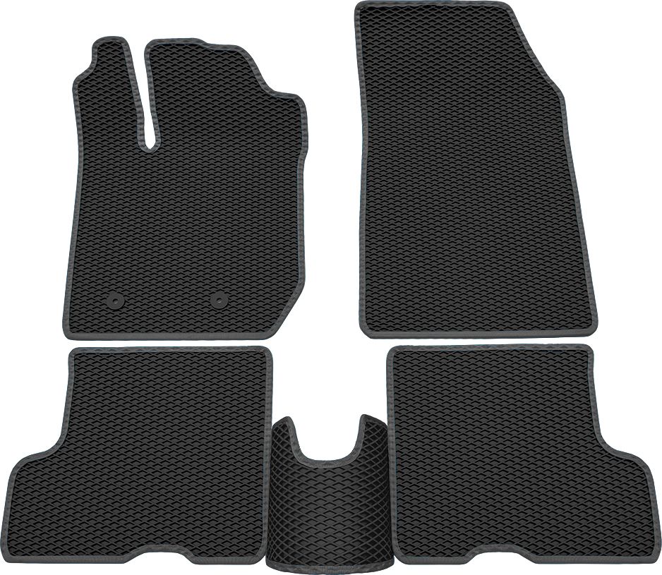 Коврики Rezkon EVA для салона Lada Xray Оptima 2015-2026 Серый кант. Артикул 9039055102