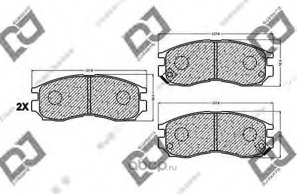Колодки тормозные (DJ Parts). Артикул BP1020