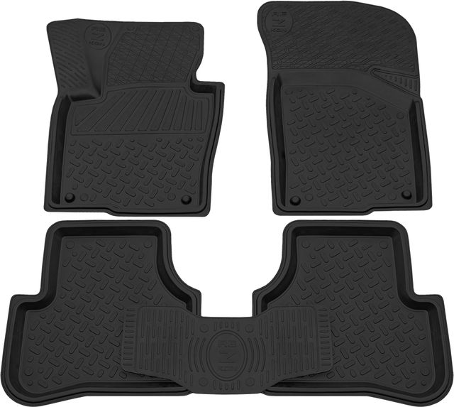 Коврики Rezkon резиновые для салона Volkswagen Passat B7 2010-2015. Артикул 1035015200