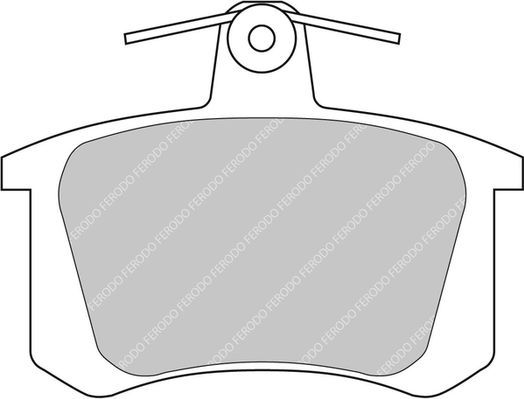 Тормозные колодки FERODO RACING DS2500 для Audi 90 II (B3) 1987-1991. Артикул FCP596H