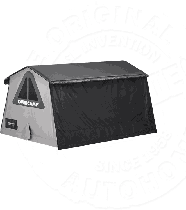 Палатка на крышу автомобиля Autohome OVERCAMP SMALL, тент карбон, лестница 215 мм. Артикул OGY/01