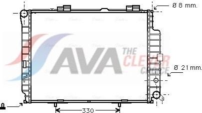 Радиатор охлаждения двигателя AVA. Артикул MSA2231