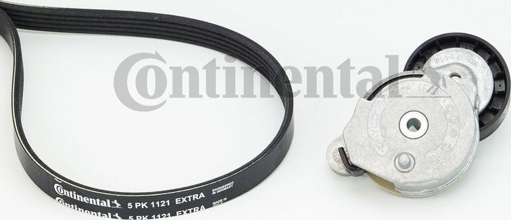 Приводной ремень поликлиновой с роликами (комплект) ContiTech. Артикул 5PK1121 EXTRA K1