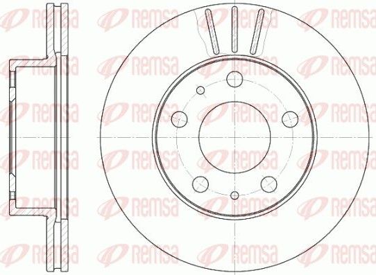 Тормозной диск Remsa передний для Peugeot Boxer III 2006-2026. Артикул 6504.10