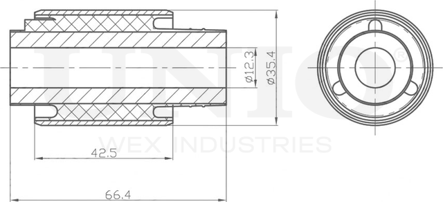 Сайлентблок рычага подвески (Unio). Артикул RMP-20083
