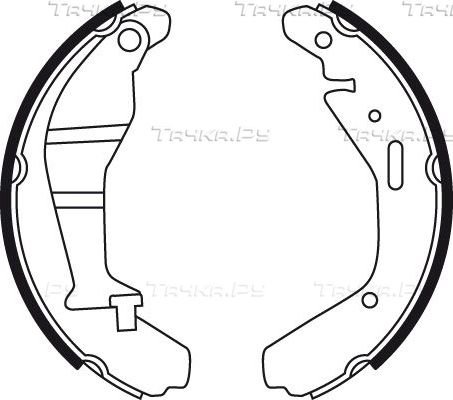 Тормозные колодки TRW задние для Subaru Justy III 2003-2007. Артикул GS8724