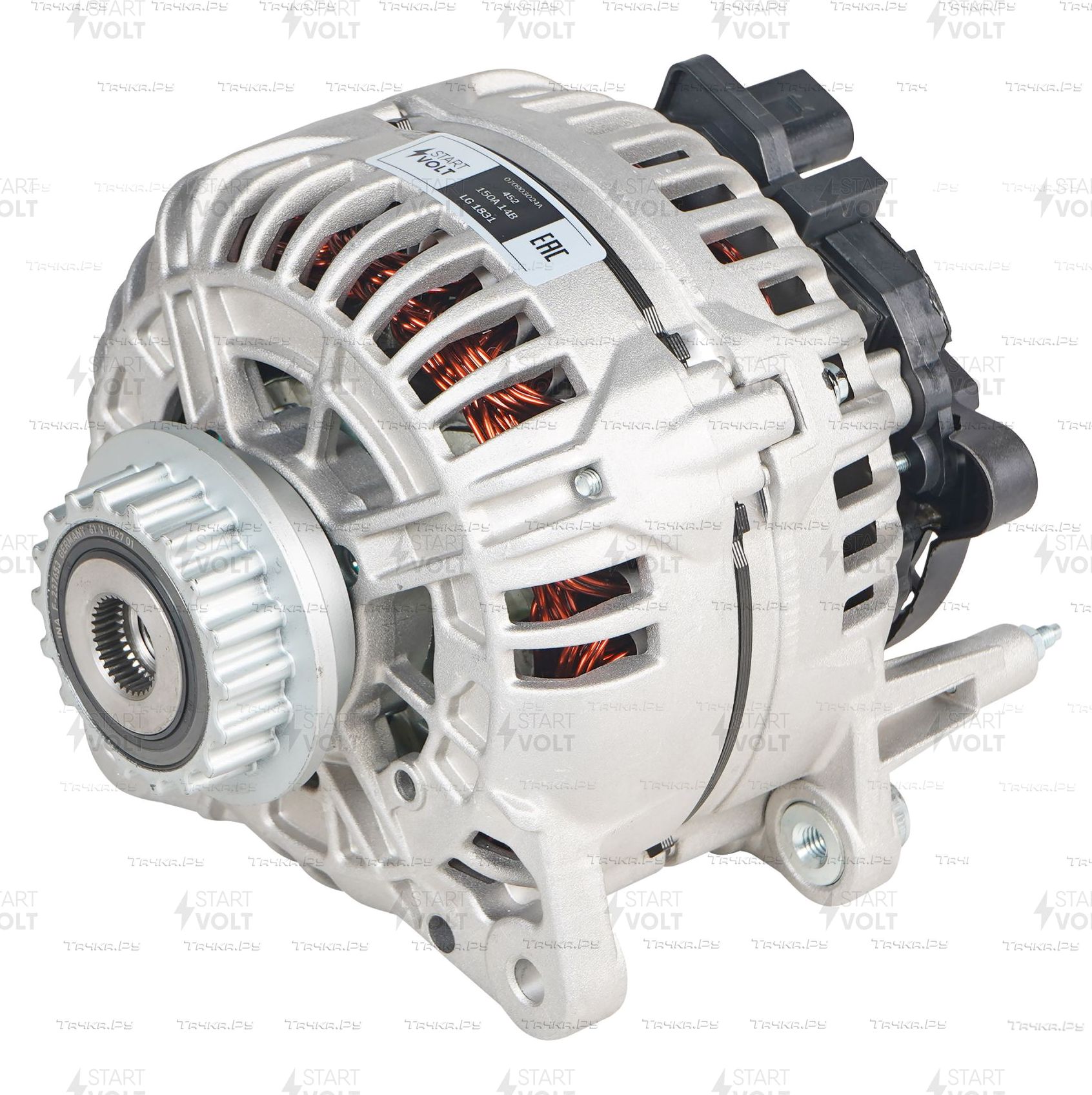 Генератор StartVOLT для Volkswagen Transporter T5 2003-2009. Артикул LG 1831
