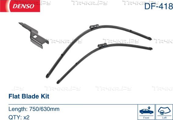 Щетки стеклоочистителя (дворники) Denso. Артикул DF-418