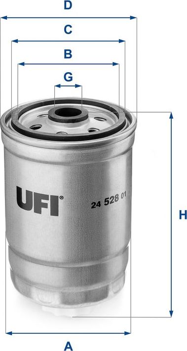 Топливный фильтр UFI. Артикул 24.528.01