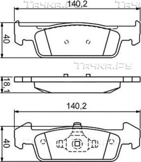 Тормозные колодки G.U.D. передние для Renault Twingo III 2014-2026. Артикул GBP154010