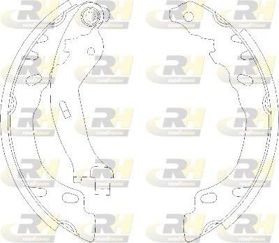 Тормозные колодки RoadHouse задние для Fiat Panda II 2003-2012. Артикул 4158.00