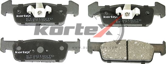 Колодки тормозные RENAULT Logan, Sandero (12-) передние (4шт.) KORTEX. Артикул KT2018STD
