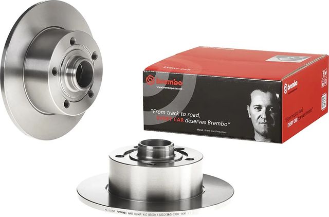 Тормозной диск Brembo задний для Audi A4 I (B5) 1994-2001. Артикул 08.6911.14