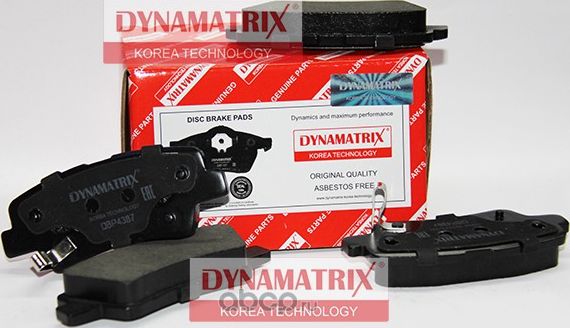 Колодки тормозные дисковые (Dynamatrix-Korea) Dynamatrix-Korea. Артикул DBP4387