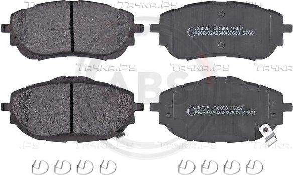 Тормозные колодки ABS передние для Toyota Corolla E170, E180 2013-2019. Артикул 35025