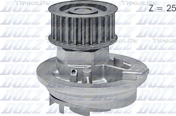Помпа (водяной насос) Dolz для Opel Zafira A 2002-2005. Артикул O138