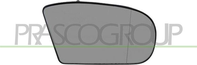 Зеркальное стекло бокового зеркала Prasco правое для Mercedes-Benz C-Класс II (W203, CL203) 2000-2007. Артикул ME0277533