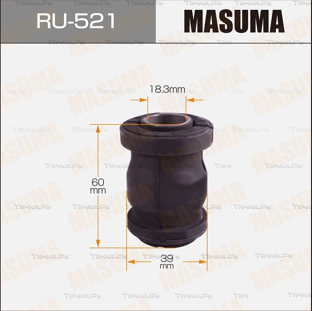 Сайлентблок переднего рычага подвески Masuma правый/левый нижний для Toyota Vista III (V30) 1994-1998. Артикул RU-521