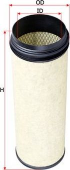 Воздушный фильтр Sakura. Артикул A-68390