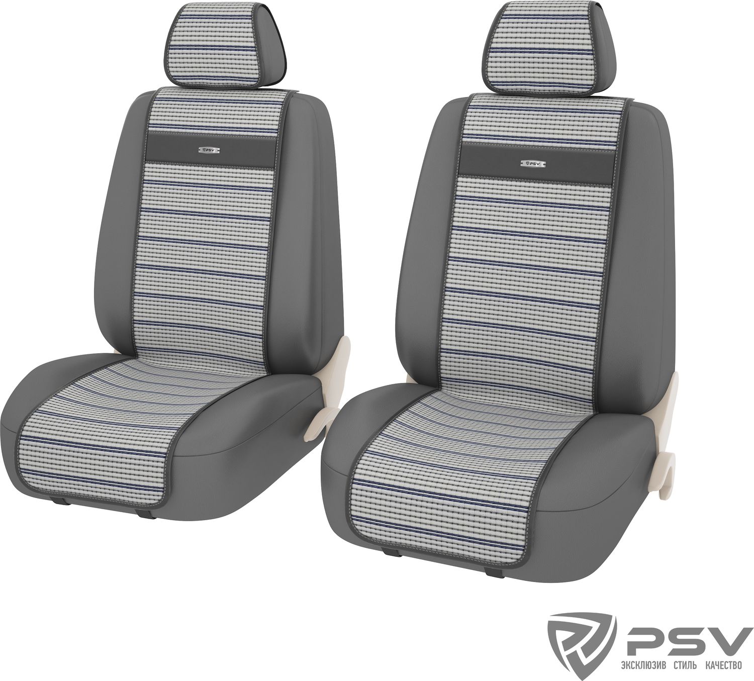 Накидки универсальные PSV Verano FRONT на сидения, цвет Серый. Артикул 129108