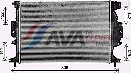 Радиатор охлаждения двигателя AVA для Ford Galaxy III 2015-2026. Артикул FD2689