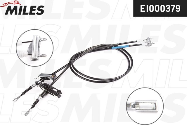 Трос ручника (тросик ручного тормоза) Miles задний для Ford Focus I 2001-2004. Артикул EI000379