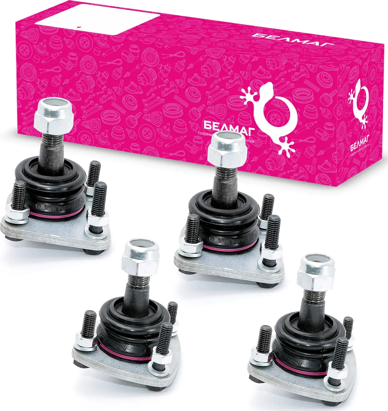 Опора шаровая ВАЗ 21214 НиваМ Конвейерная (шаровые опоры ВАЗ 21214 м 4шт БелМаг BM.0146 (Belmag). Артикул BM.0146