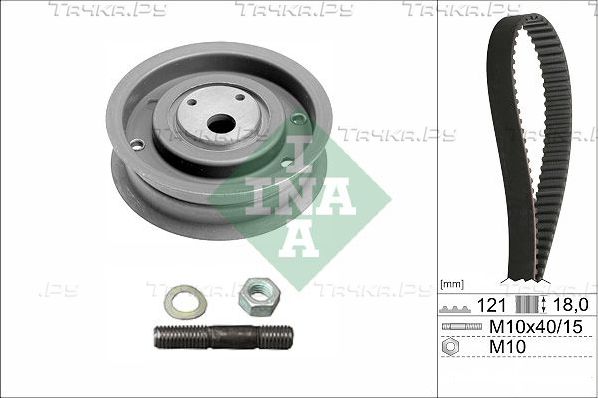 Ремень ГРМ с роликами (комплект) Ina для Porsche 924 1975-1989. Артикул 530 0162 10