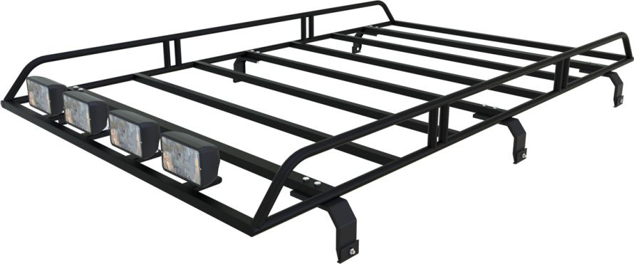 Багажник экспедиционный Podgotoffka 2100х1200х120 с креплениями на водостоки для УАЗ Пикап 2008-2026. Артикул PGT-B.17.02