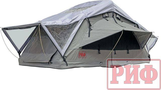 Палатка на крышу автомобиля РИФ Soft RT01-120 120х120х30 см, тент серый. Артикул RIFRT0112080001