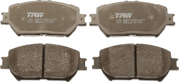 Тормозные колодки TRW. Артикул GDB3628