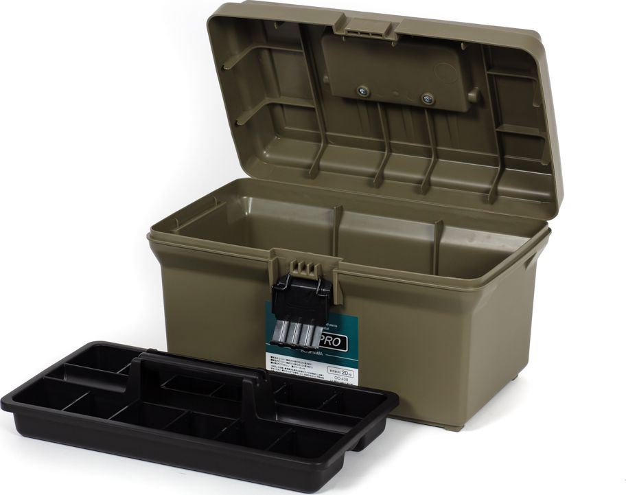 Ящик для инструмента Iris Ohyama HARDPRO 400 35х22х21 см, Хаки. Артикул OD-400KH-HP