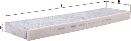 Салонный фильтр Mahle-Knecht для MINI Cabrio I (R52) 2004-2008. Артикул LAK 171