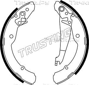 Тормозные колодки Trusting задние для Skoda Roomster I 2006-2015. Артикул 106.219