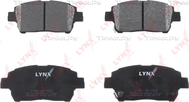 Тормозные колодки LYNXauto передние для Great Wall Coolbear 2009-2013. Артикул BD-7526