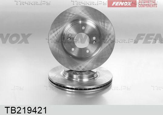 Тормозной диск Fenox передний для Kia Optima IV 2015-2026. Артикул TB219421