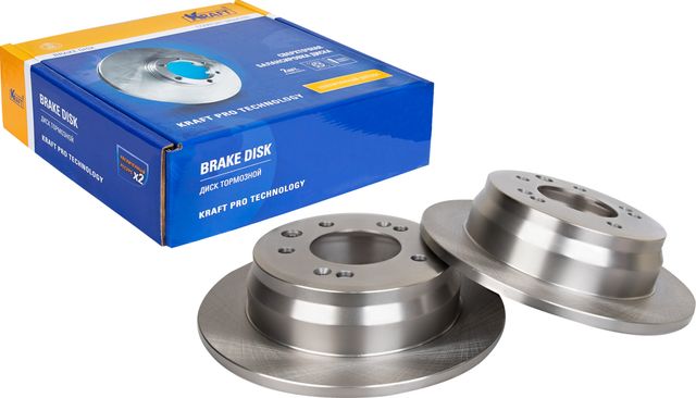 Диск тормозной задний (Kraft). Артикул KT016076
