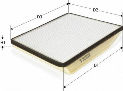 Салонный фильтр  Tecneco Filters для Renault Megane I 1996-1999. Артикул CK9546