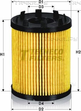 Масляный фильтр  Tecneco Filters для Fiat Doblo II 2013-2026. Артикул OL2157E
