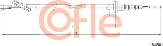 Трос сцепления Cofle. Артикул 92.18.3501