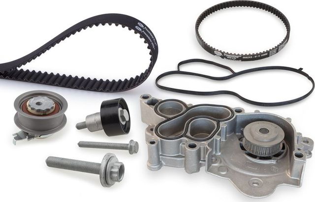 Помпа (водяной насос) с комплектом ремня ГРМ Gates PowerGrip® для Audi A3 III (8V) 2012-2012. Артикул KP15680XS-1
