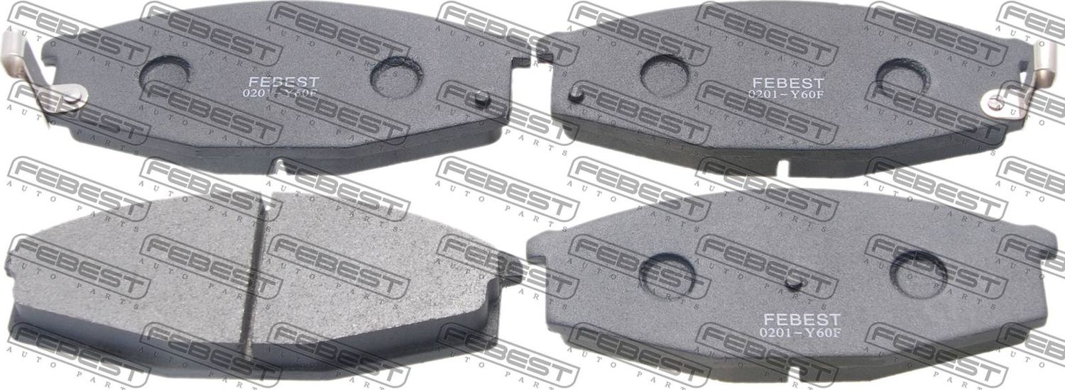 Тормозные колодки Febest. Артикул 0201-Y60F