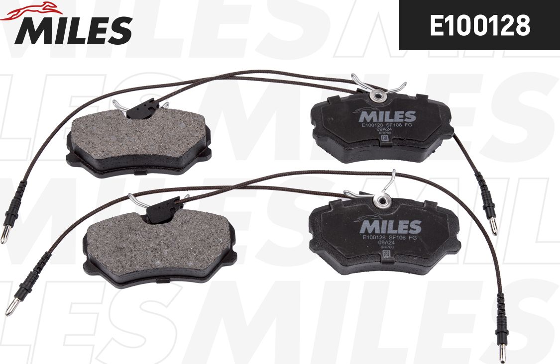 Тормозные колодки Miles (Semi-Metallic). Артикул E100128